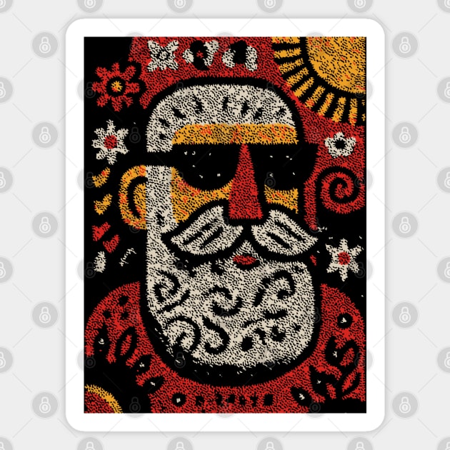 Retired Santa | Christmas in July Magnet by TuncGK